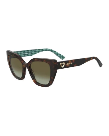 Ochelari de soare cat-eye cu logo, Maro camel