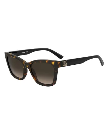 Ochelari de soare dreptunghiulari cu rame tortoise, Negru/Galben