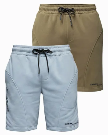 Set pantaloni scurti barbati slim fit cu elastic si doua buzunare
