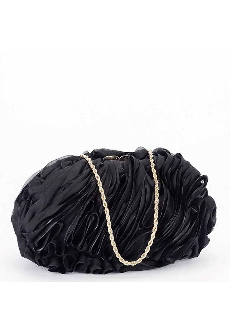 Geanta clutch negru cu model 3D BMN-1241 06 20261, Negru