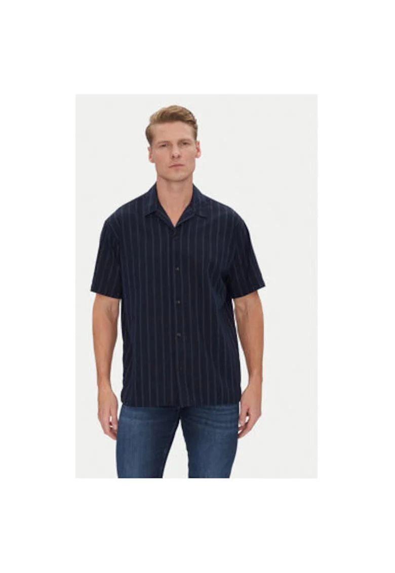 Camasa barbati Jack Jones, 12271099, Bumbac/Poliester, Bleumarin, Bleumarin