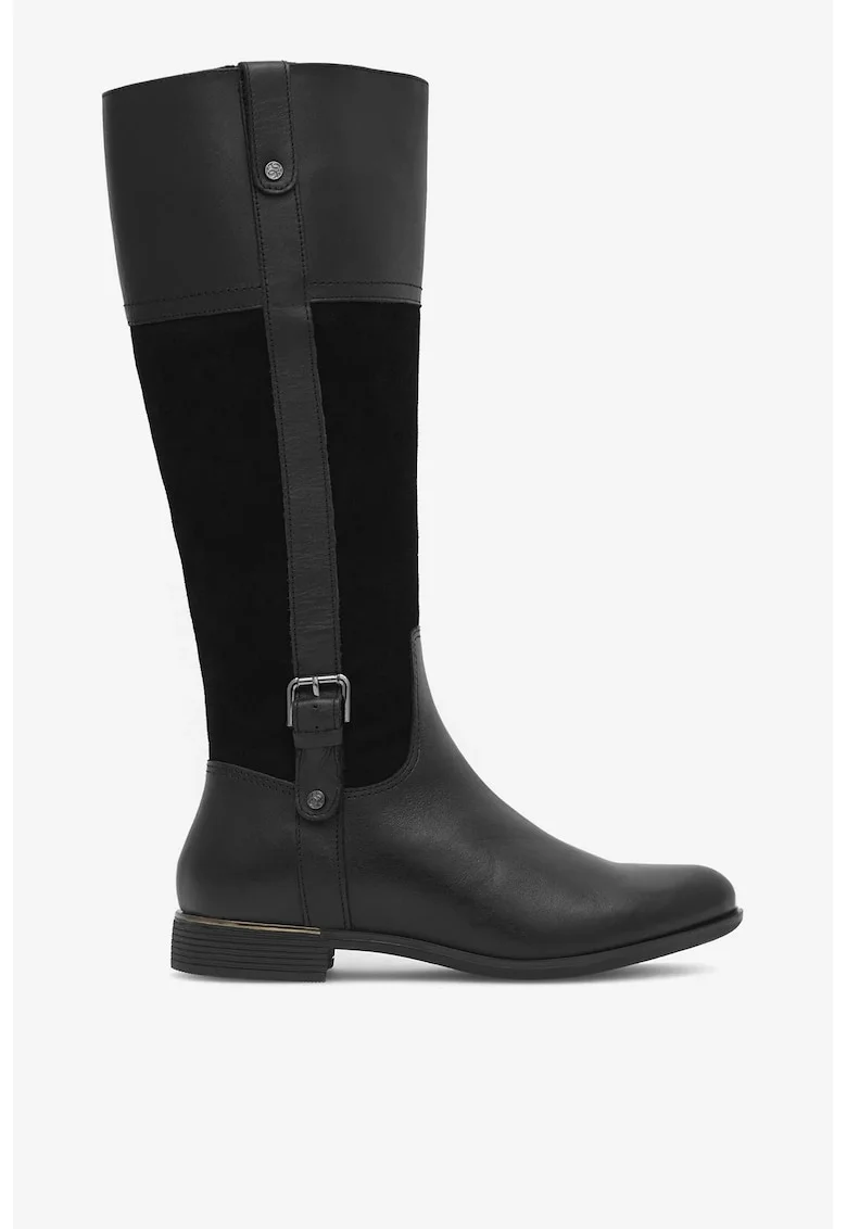 Cizme dama  5904862377322, Piele naturala, Negru, Negru