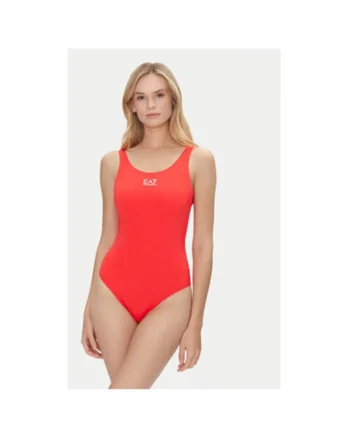 Costum de baie dama  Emporio Armani, 7W000321 AF12599, Poliester, Rosu, Rosu