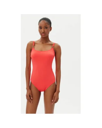 Costum de baie dama  BL458, Corai, Rosu deschis