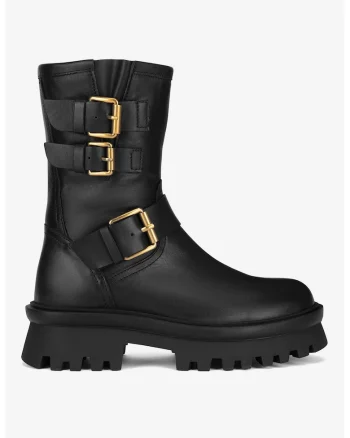 Ghete dama  5905588787174, Piele naturala, Negru, Negru
