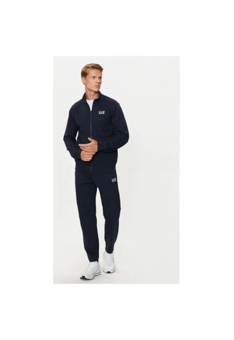 Hanorc barbati  Emporio Armani, 8NPM31 PJVRZ, Bumbac, Bleumarin, Bleumarin