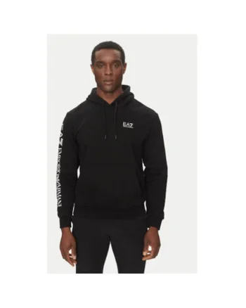 Hanorc barbati  Emporio Armani, 7M000570 AF10377, Bumbac/Poliester, Negru, Negru