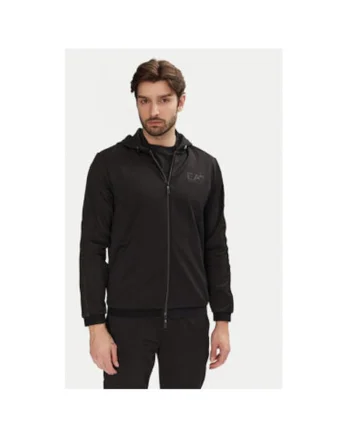 Hanorc barbati  Emporio Armani, 7M000308 AF13526, Poliester, Negru, Negru