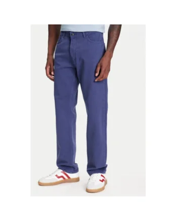 Pantaloni barbati  4RZVUE01W, Bumbac, Albastru, Albastru