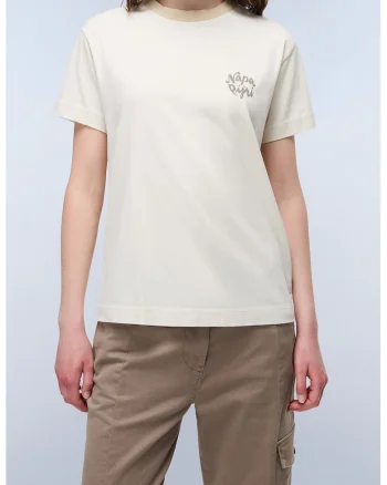 Tricou regular-fit cu logo, Bej