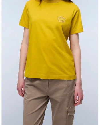 Tricou regular-fit cu logo, Galben sofran