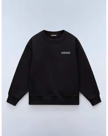 Bluza de trening din amestec de bumbac cu imprimeu logo, Negru/Gri