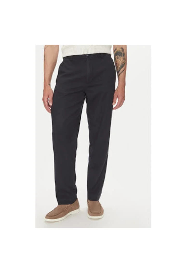 Pantaloni barbati  30-008031, Viscoza/Bumbac, Bleumarin, Bleumarin