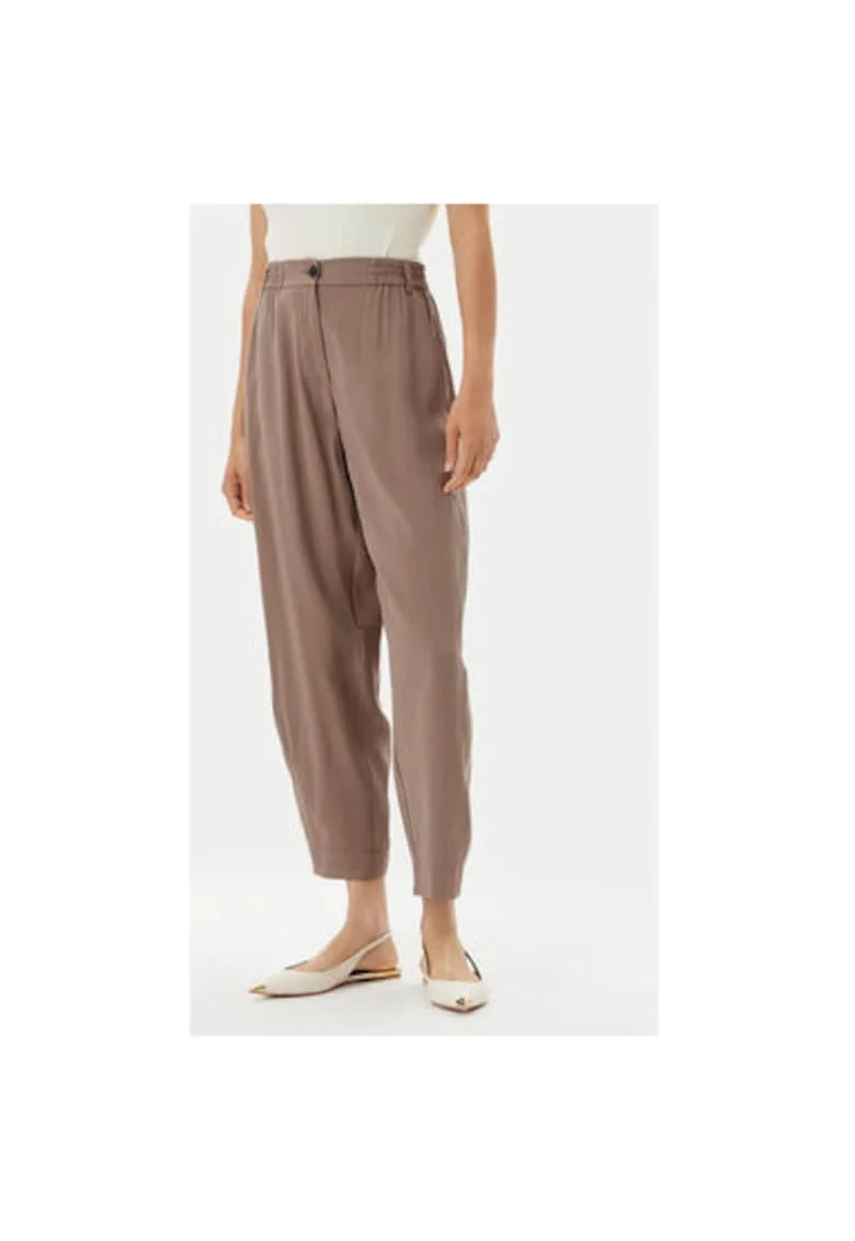 Pantaloni dama  53-5112, Rayon/Poliester, Bej, Bej