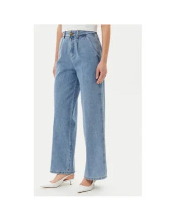 Pantaloni dama  ADDE002323, Bumbac, Albastru, Albastru