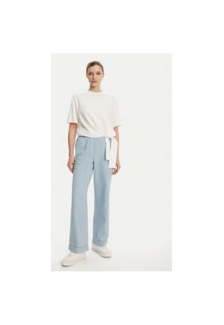 Pantaloni dama  15353707, Bumbac, Albastru, Albastru
