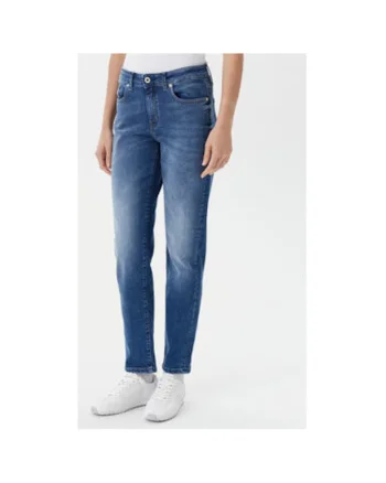 Pantaloni dama  A1W10108, Bumbac/Elastan, Bleumarin, Bleumarin