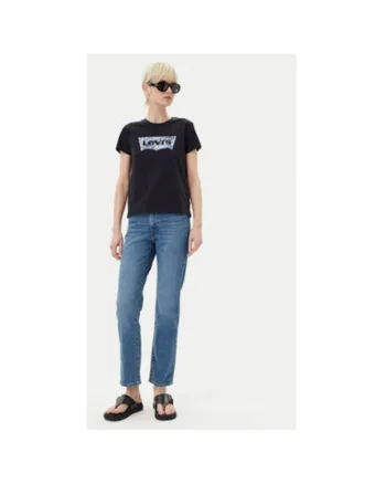 Pantaloni dama Levi S, 18883-0385, Bumbac, Albastru, Albastru