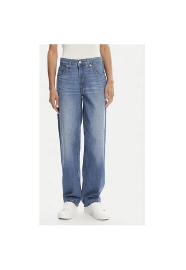 Pantaloni dama Levi S, A3494-0057, Bumbac/In, Albastru, Albastru