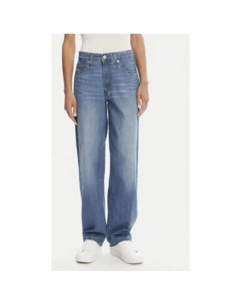 Pantaloni dama Levi S, A3494-0057, Bumbac/In, Albastru, Albastru