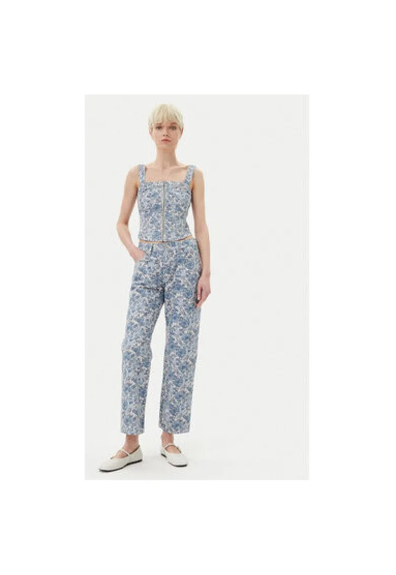 Pantaloni dama Levi S, A9150-0009, Bumbac, Albastru, Albastru