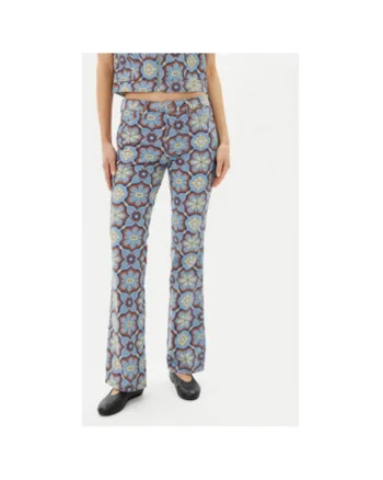 Pantaloni dama  112362659, Bumbac, Albastru, Albastru
