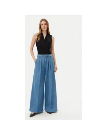Pantaloni dama  GPP25392JE, Bumbac, Albastru, Albastru