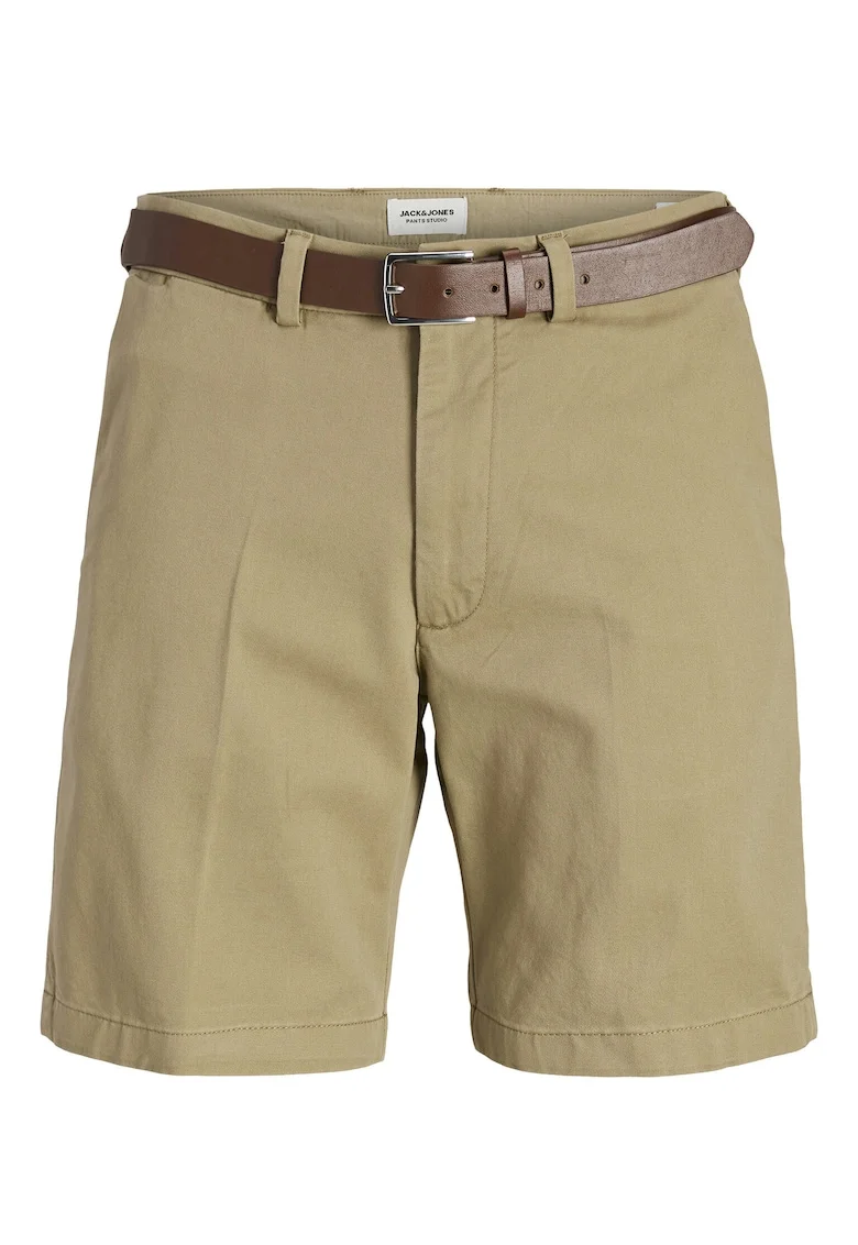 Pantaloni scurti barbati Jack Jones, 12269368, Bumbac/Bumbac, Maro, Maro