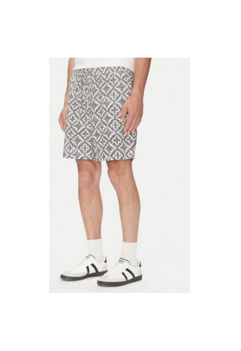 Pantaloni scurti barbati Jack Jones, 12277620, Bumbac/Viscoza, Gri, Gri