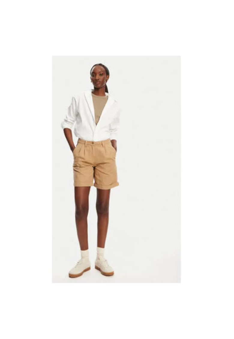 Pantaloni scurti dama  62124LW, Bumbac/In, Bej, Bej