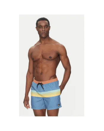 Pantaloni scurti de baie barbati  EQYJV04121-BLQ5, Poliester, Multicolor, Multicolor