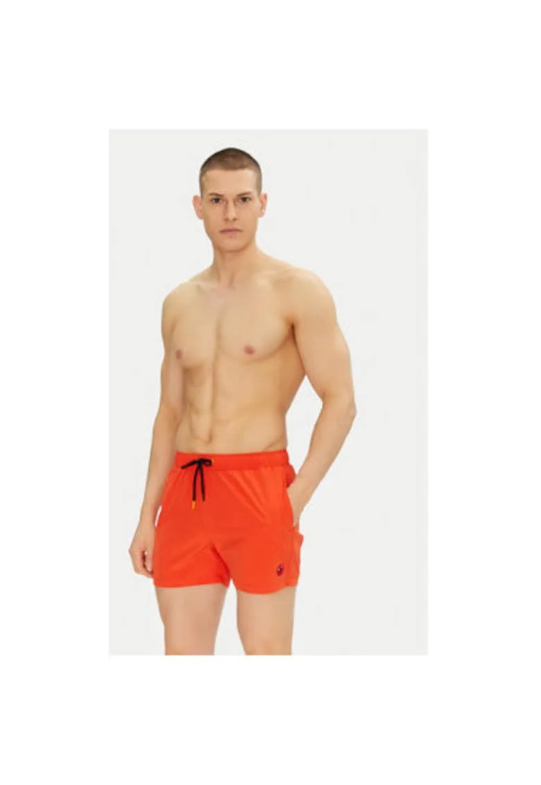 Pantaloni scurti de baie barbati  DW1222M-RIPO20, Poliester, Rosu, Rosu