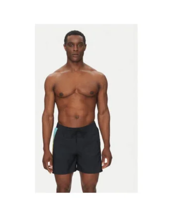 Pantaloni scurti de baie barbati  Poliester, Negru