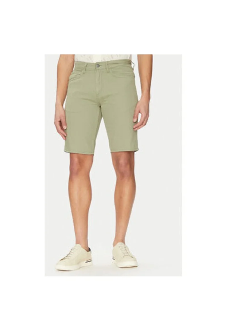 Pantaloni scurti din denim barbati  20718128, Bumbac, Verde, Verde
