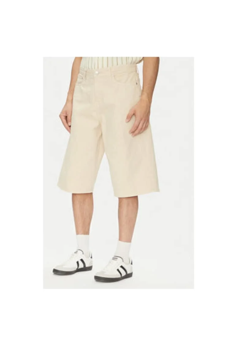 Pantaloni scurti din denim barbati Jack Jones, 12277167, Bumbac, Bej, Bej