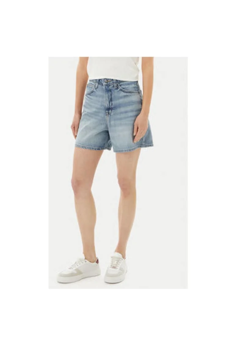 Pantaloni scurti din denim dama  112363786, Bumbac/Lyocell, Albastru, Albastru