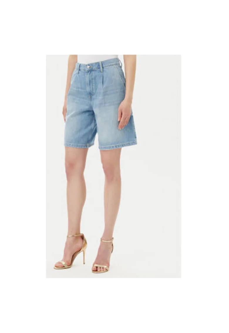 Pantaloni scurti din denim dama  10019646 30046455, Bumbac, Albastru, Albastru