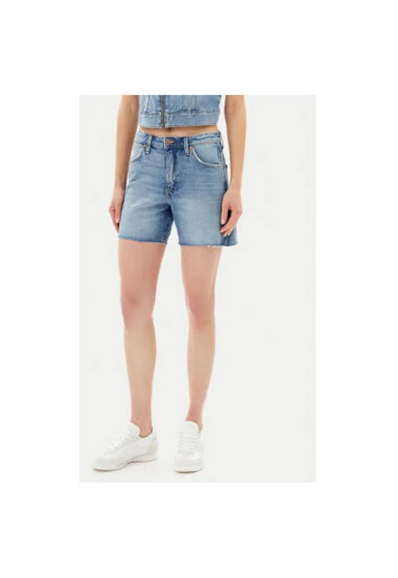 Pantaloni scurti din denim dama  112362703, Bumbac/Elastan, Albastru, Albastru