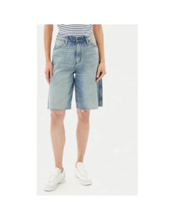 Pantaloni scurti din denim dama  112362710, Bumbac, Albastru, Albastru