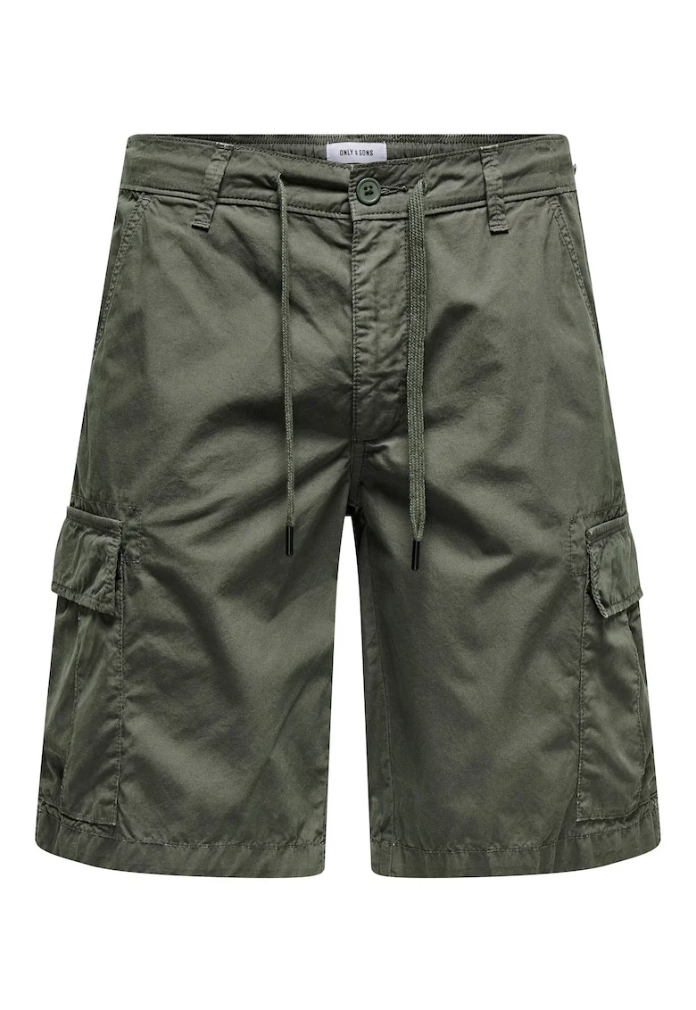 Pantaloni scurti barbati  Sons, 22029214, Bumbac, Verde, Verde