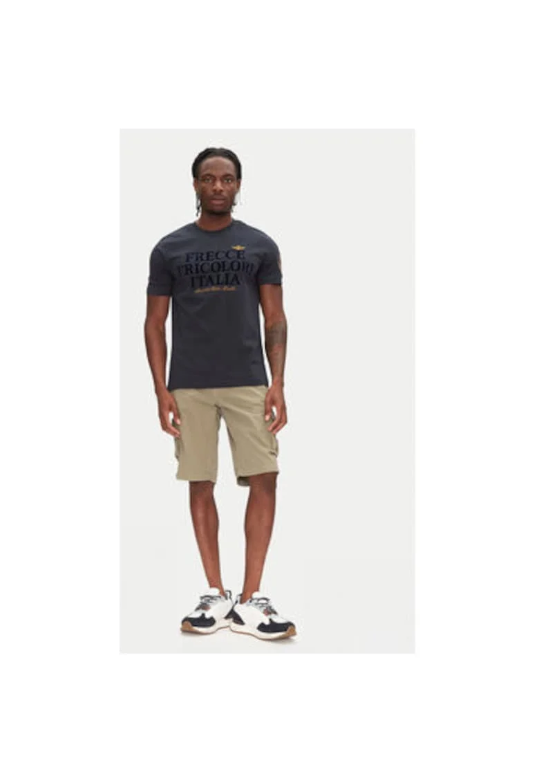 Pantaloni scurti barbati  251BE066CT1122, Bumbac, Kaki, Kaki