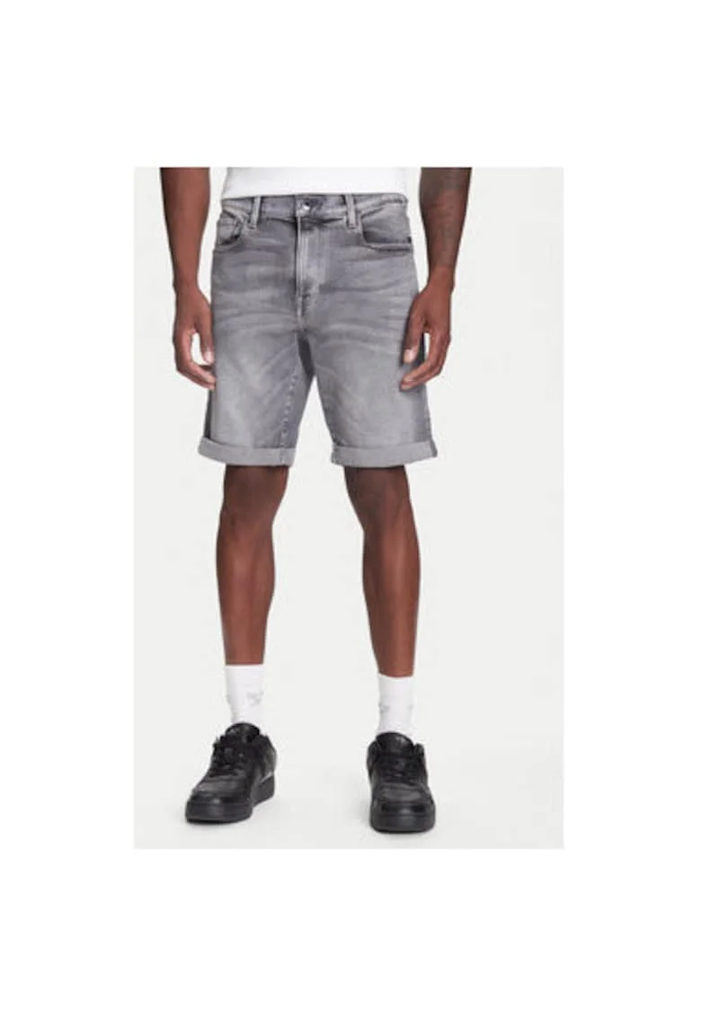 Pantaloni scurti din denim barbati G Star Raw, D10481-D535, Bumbac, Gri, Gri