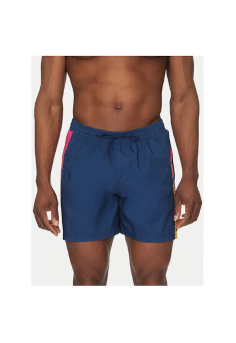 Pantaloni scurti de baie barbati  EQYJV04136-BSW6, Poliester, Bleumarin, Bleumarin