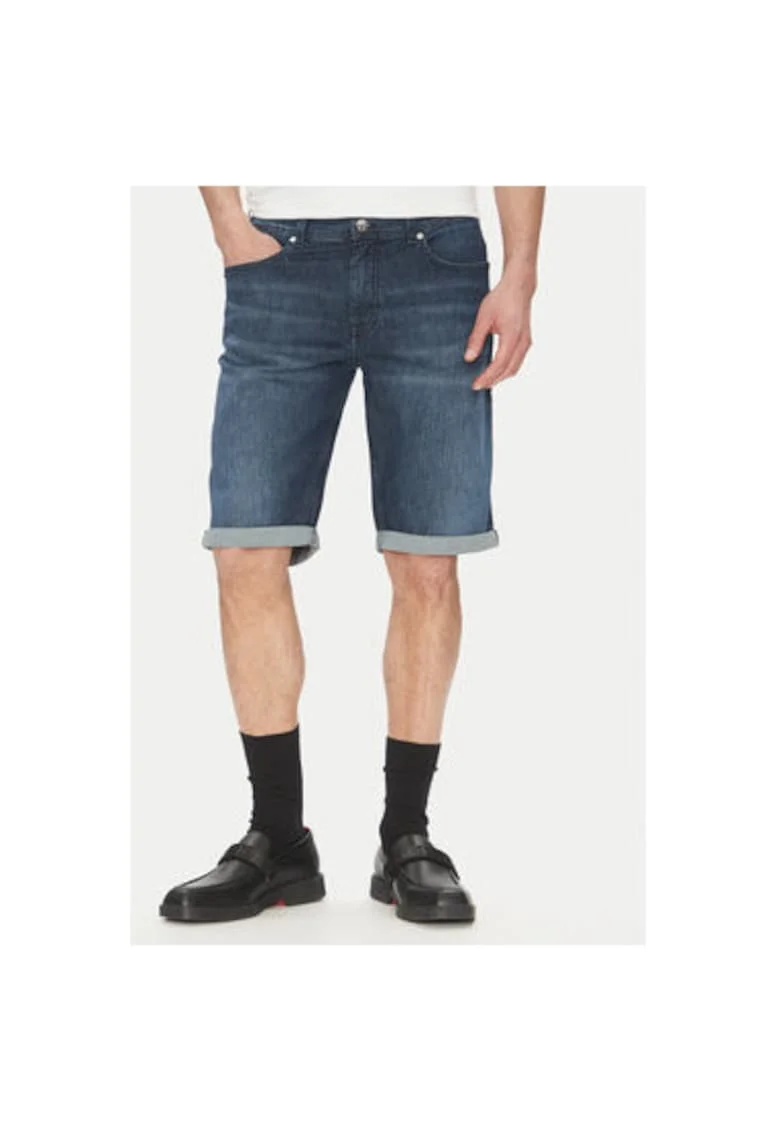 Pantaloni scurti din denim barbati  265820 552833, Bumbac, Bleumarin, Bleumarin