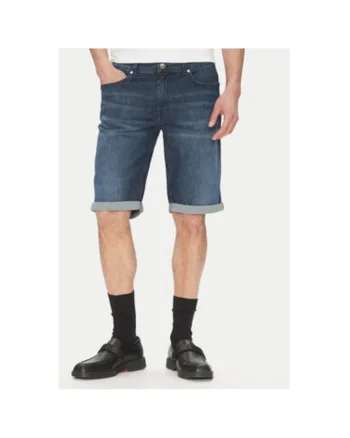 Pantaloni scurti din denim barbati  265820 552833, Bumbac, Bleumarin, Bleumarin
