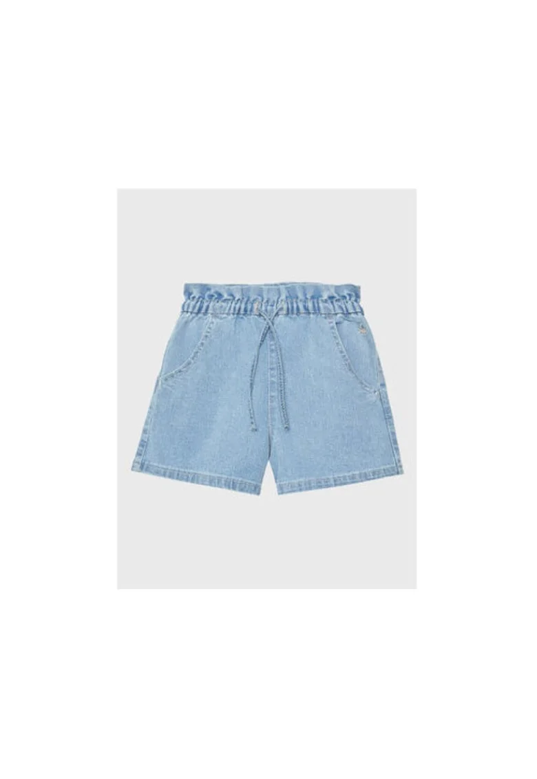 Pantaloni scurti fete,  301772927, Bumbac, Albastru, Albastru