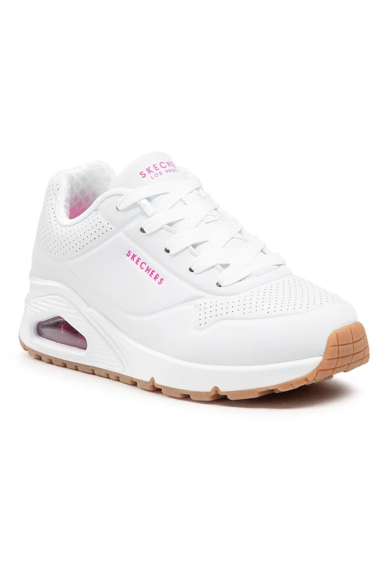 Pantofi sport copii  310024L, Piele ecologica, Alb, Alb