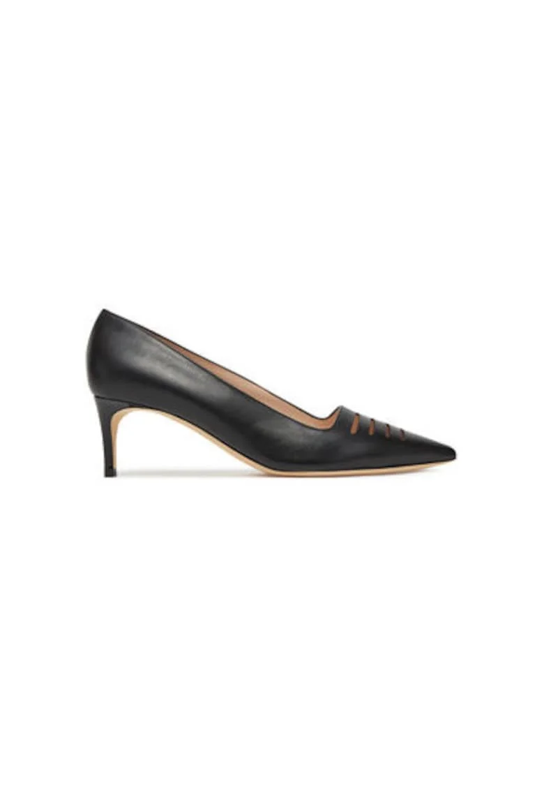 Pantofi dama  PA10145C0MPA200A, Piele naturala, Negru, Negru