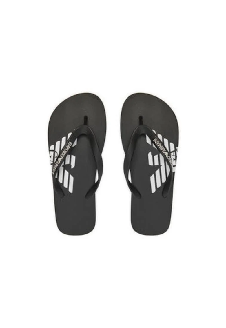 Papuci flip-flop barbati  XVQS08 XN746, Sintetic, Negru, Negru