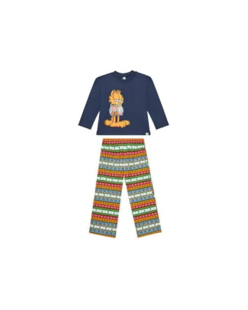 Pijama baieti  37MW0P07T, Bumbac, Bleumarin, Bleumarin